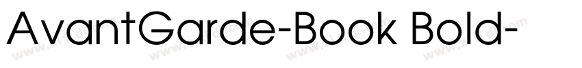 AvantGarde-Book Bold字体转换